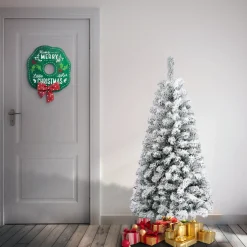 National Tree Company 4.5 ft. Acacia Flocked Tree