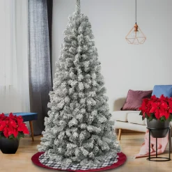 National Tree Company 6 ft. Acacia Flocked Tree