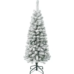 National Tree Company 4.5 ft. Acacia Pencil Slim Flocked Tree