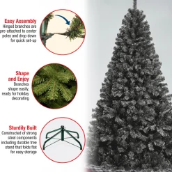 National Tree Company 7.5 ft. Color Pop Black Tree