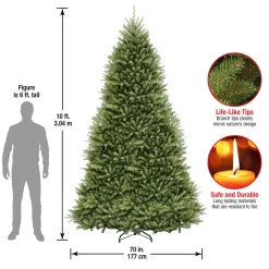 National Tree Company 10 ft. Dunhill Fir Tree