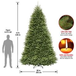 National Tree Company 12 ft. Dunhill Fir Tree