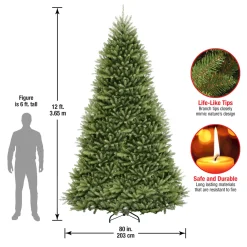 National Tree Company 12 ft. Dunhill Fir Tree