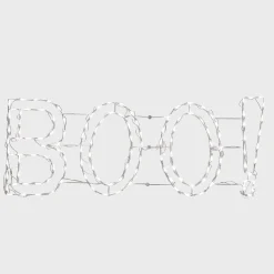 National Tree Company 5 ft. Halloween BOO Sign Lighted Sign Decoration with LED Lights