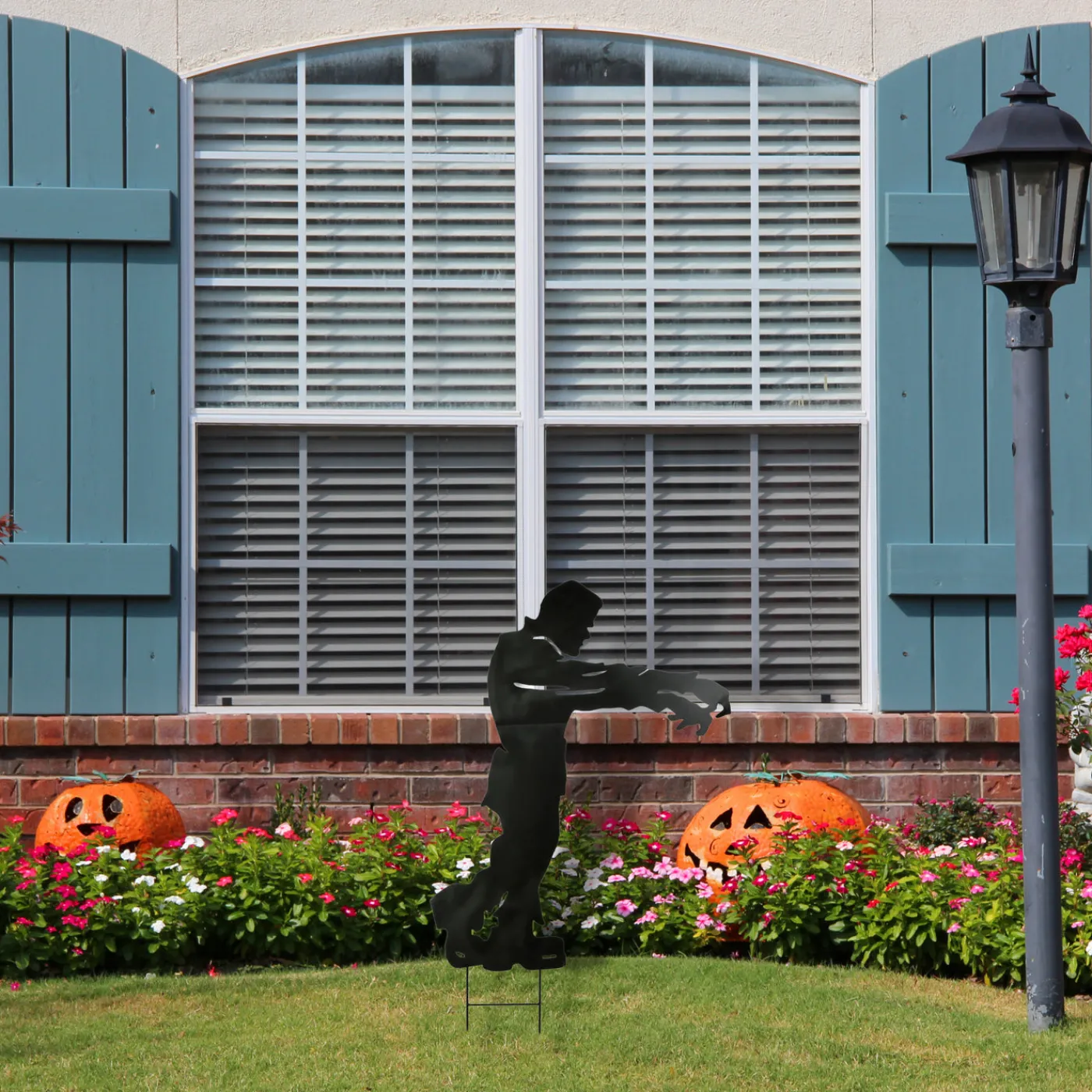 National Tree Company 4 ft. Halloween Frankenstein Garden Stakes Outdoor Lawn Decoration