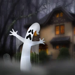National Tree Company 12 ft. Halloween Giant Ghost Inflatable Decoration with LED Lights