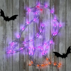National Tree Company 2 ft. Halloween Raven Lighted Sign Decoration with LED Lights