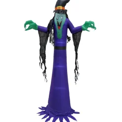 National Tree Company 12 ft. Halloween Witch Inflatable Decoration with LED Lights