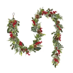 National Tree Company 9 ft. HGTV Home Collection Berries and Greenery Garland