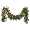 National Tree Company 9 ft. Iced Berry Pine Garland with LED Lights