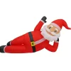 National Tree Company 12 ft. Inflatable Prelit Relaxing Santa