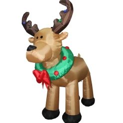 National Tree Company 8 ft. Inflatable Reindeer with LED Lights