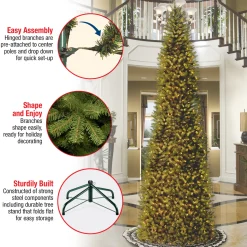 National Tree Company 10 ft. Kingswood Fir Pencil Slim Tree