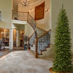 National Tree Company 9 ft. North Valley Spruce Pencil Slim Tree