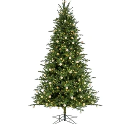National Tree Company 10 ft. Pre-Lit Aspen Pine Hinged Tree with Warm White LED Light