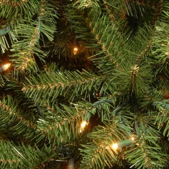 National Tree Company 6.5 ft. Pre-Lit Aspen Spruce Slim Tree with Clear Lights