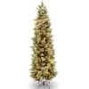 National Tree Company 9 ft. Pre-Lit Carolina Pine Slim Tree with Clear Lights