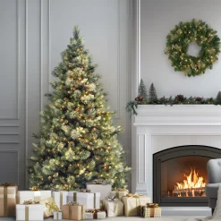 National Tree Company 7.5 ft. Pre-Lit Carolina Pine Tree with 750 Clear Lights