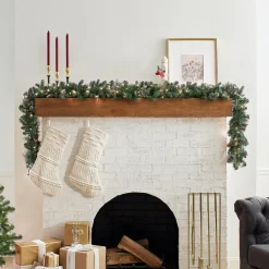 National Tree Company 9 ft. Pre-Lit Carolina Pine Garland with Clear Lights