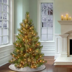 National Tree Company 4.5 ft. Pre-Lit Charleston Pine Tree with Clear Lights