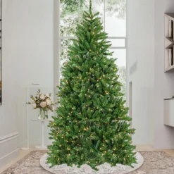 National Tree Company 7.5 ft. Pre-Lit Chesterfield Spruce Tree with Clear Lights