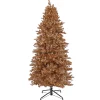 National Tree Company 9 ft. Pre-Lit Christmas Rose Gold Metallic Tree