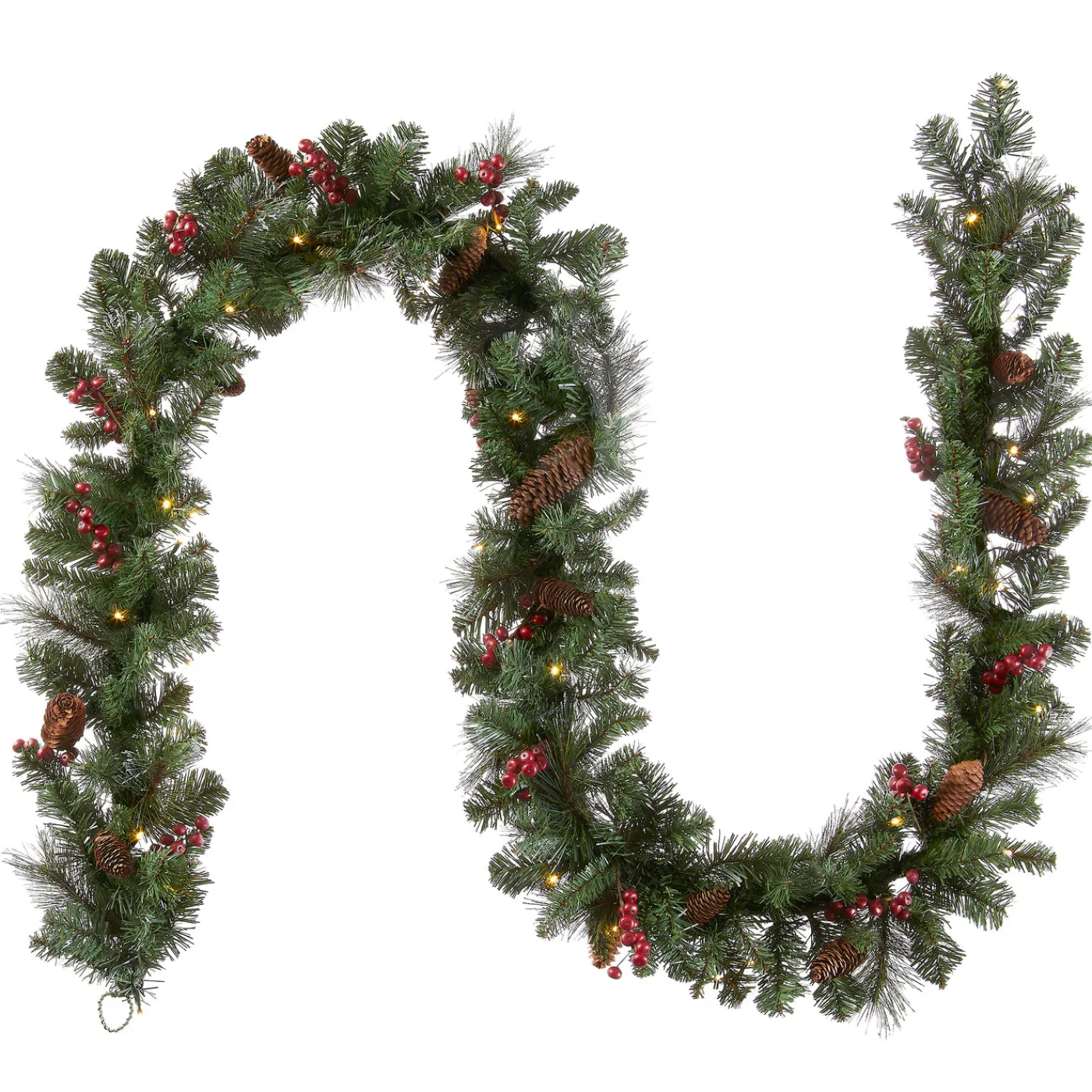 National Tree Company 9 ft. Pre-Lit Crestwood Spruce Garland with LED Lights