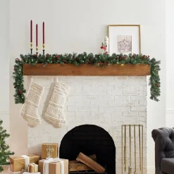 National Tree Company 9 ft. Pre-Lit Crestwood Spruce Garland with LED Lights