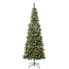 National Tree Company 7.5 ft. Pre-Lit Cullen Slim Tree with Warm White LED Lights