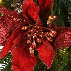 National Tree Company 9 ft. Pre-Lit Decorative Collection Garland with Clear Lights