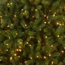National Tree Company 7.5 ft. Pre-Lit Deluxe Downswept Douglas Fir Tree with PowerConnect Dual Color LED Lights