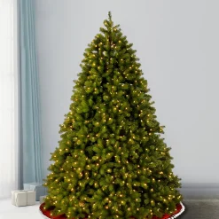 National Tree Company 7.5 ft. Pre-Lit Deluxe Downswept Douglas Fir Tree with PowerConnect Dual Color LED Lights