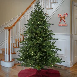 National Tree Company 10 ft. Pre-Lit Douglas Fir Hinged Tree with Warm White LED Lights
