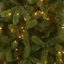 National Tree Company 6.5 ft. Pre-Lit Downswept Douglas Fir Pencil Slim Tree with Clear Lights