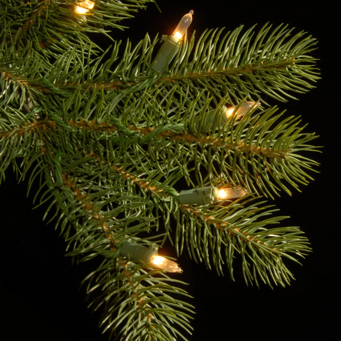 National Tree Company 9 ft. Pre-Lit Downswept Douglas Fir Pencil Slim Tree with Clear Lights