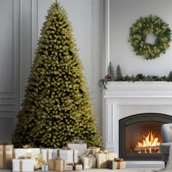 National Tree Company 9 ft. Pre-Lit Downswept Douglas Fir Tree with Dual Color LED Lights
