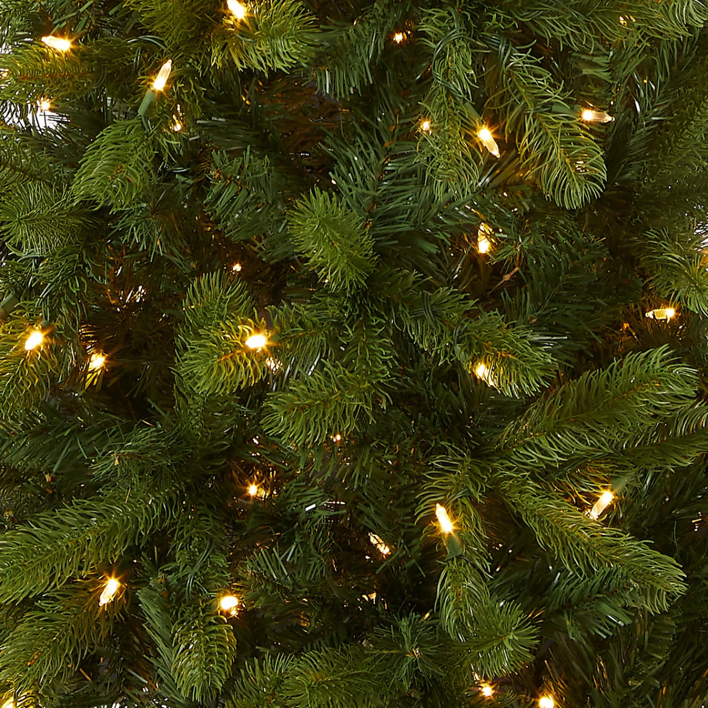 National Tree Company 6.5 ft. Pre-Lit Downswept Douglas Fir Pencil Slim Tree with Dual Color LED Lights