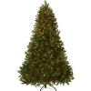 National Tree Company 6.5 ft. Pre-Lit Downswept Douglas Fir Tree with Dual Color LED Lights