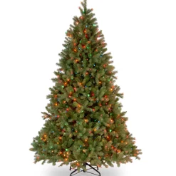 National Tree Company 6.5 ft. Pre-Lit Downswept Douglas Fir Tree with Multicolor Lights