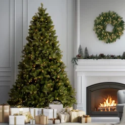 National Tree Company 7.5 ft. Pre-Lit Downswept Douglas Fir Tree with 750 Dual Color LED Lights