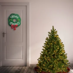 National Tree Company 4.5 ft. Pre-Lit Downswept Douglas Fir Tree with Dual Color LED Lights