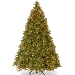 National Tree Company 10 ft. Pre-Lit Downswept Douglas Fir Tree with Dual Color LED Lights