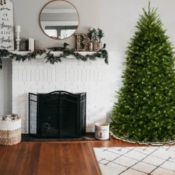National Tree Company 6.5 ft. Pre-Lit Dunhill Fir Blue Tree with Clear Lights