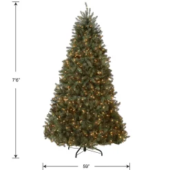 National Tree Company 7.5 ft. Pre-Lit Dunhill Fir Blue Tree with Clear Lights