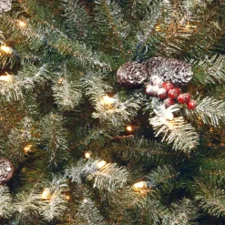 National Tree Company 7.5 ft. Pre-Lit Dunhill Fir Flocked Tree with 750 Clear Lights
