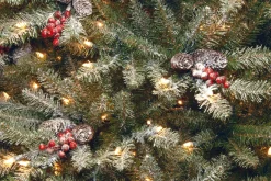 National Tree Company 4.5 ft. Pre-Lit Dunhill Fir Frosted Tree with Clear Lights