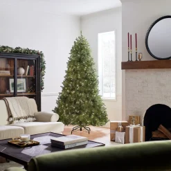 National Tree Company 7.5 ft. Pre-Lit Dunhill Fir Hinged Tree with Clear Lights