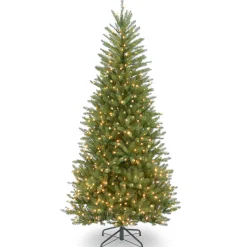 National Tree Company 6.5 ft. Pre-Lit Dunhill Fir Slim Tree with Clear Lights