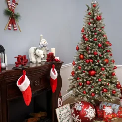National Tree Company 7.5 ft. Pre-Lit Dunhill Fir Slim Tree with Clear Lights