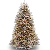 National Tree Company 6.5 ft. Pre-Lit Dunhill Fir Snowy Tree with Clear Lights